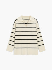 Old Money Aesthetics Stripe Sweater