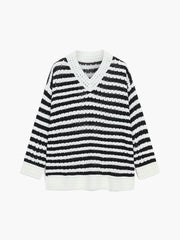 Oversized Seawave Stripe Sweater