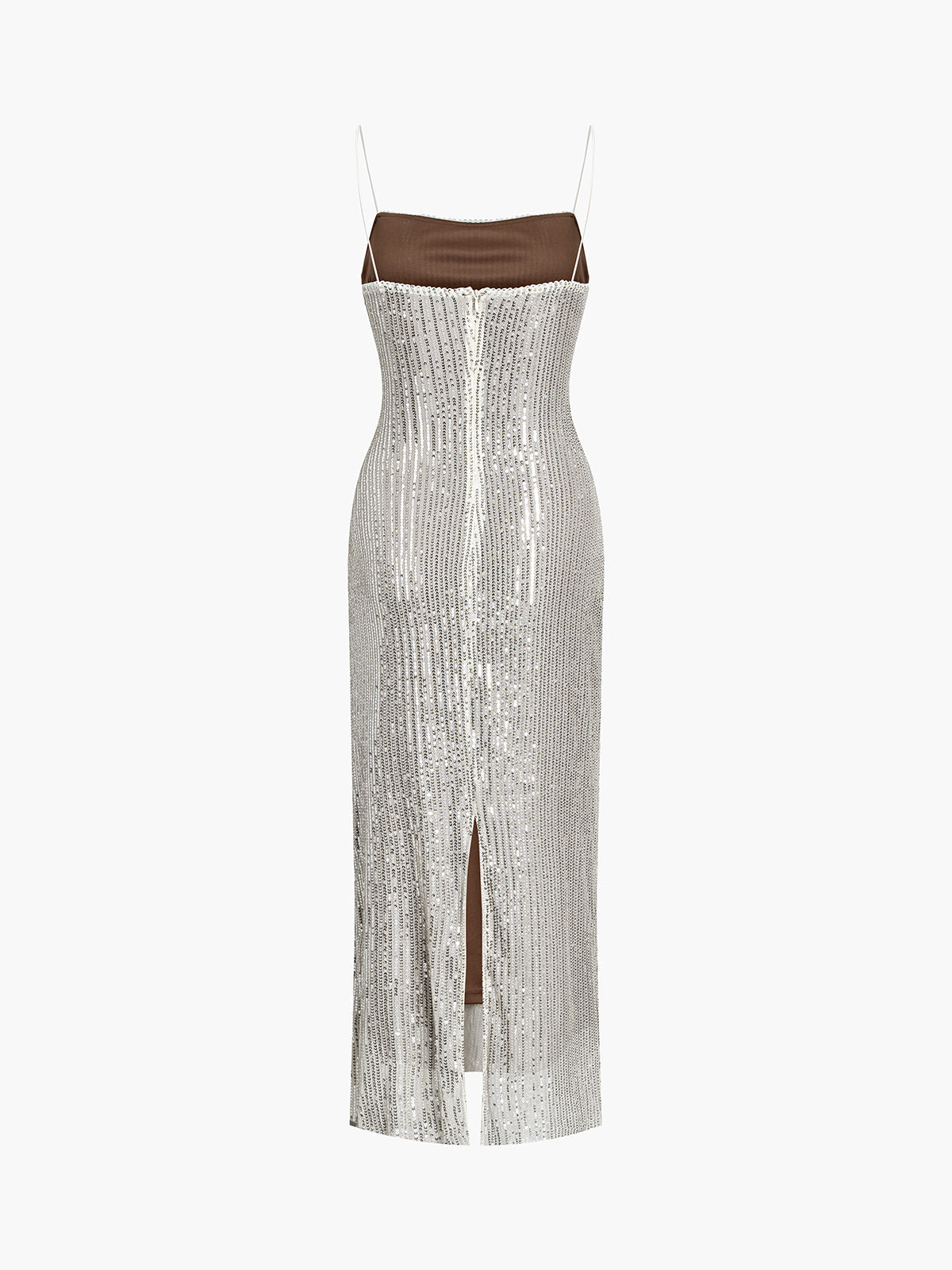 Worth A Million Sequined Zippered Midi Dress