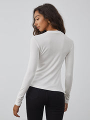 Side Buttoned Long Sleeve Shirt