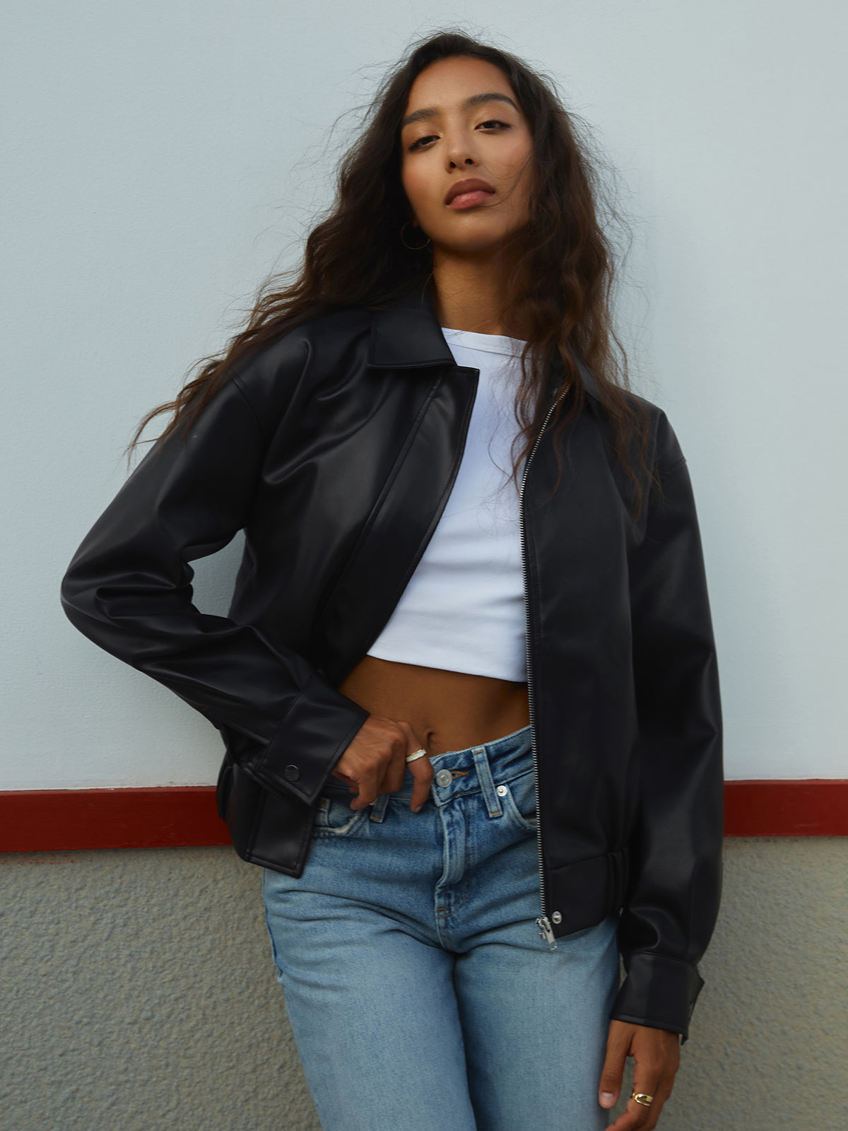 The Main Season Faux Leather Jacket