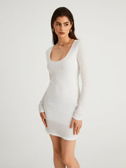 Dream Girl Textured Short Dress