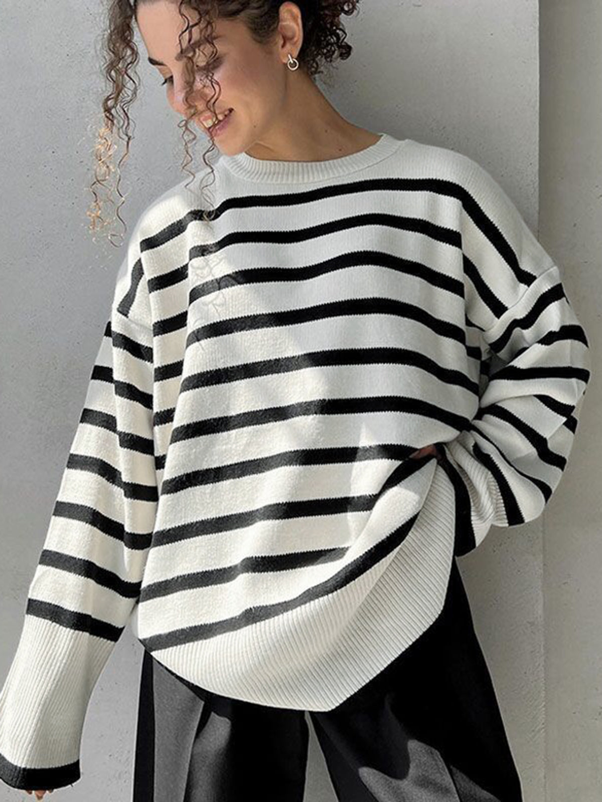 Easy On Me Stripe Sweater