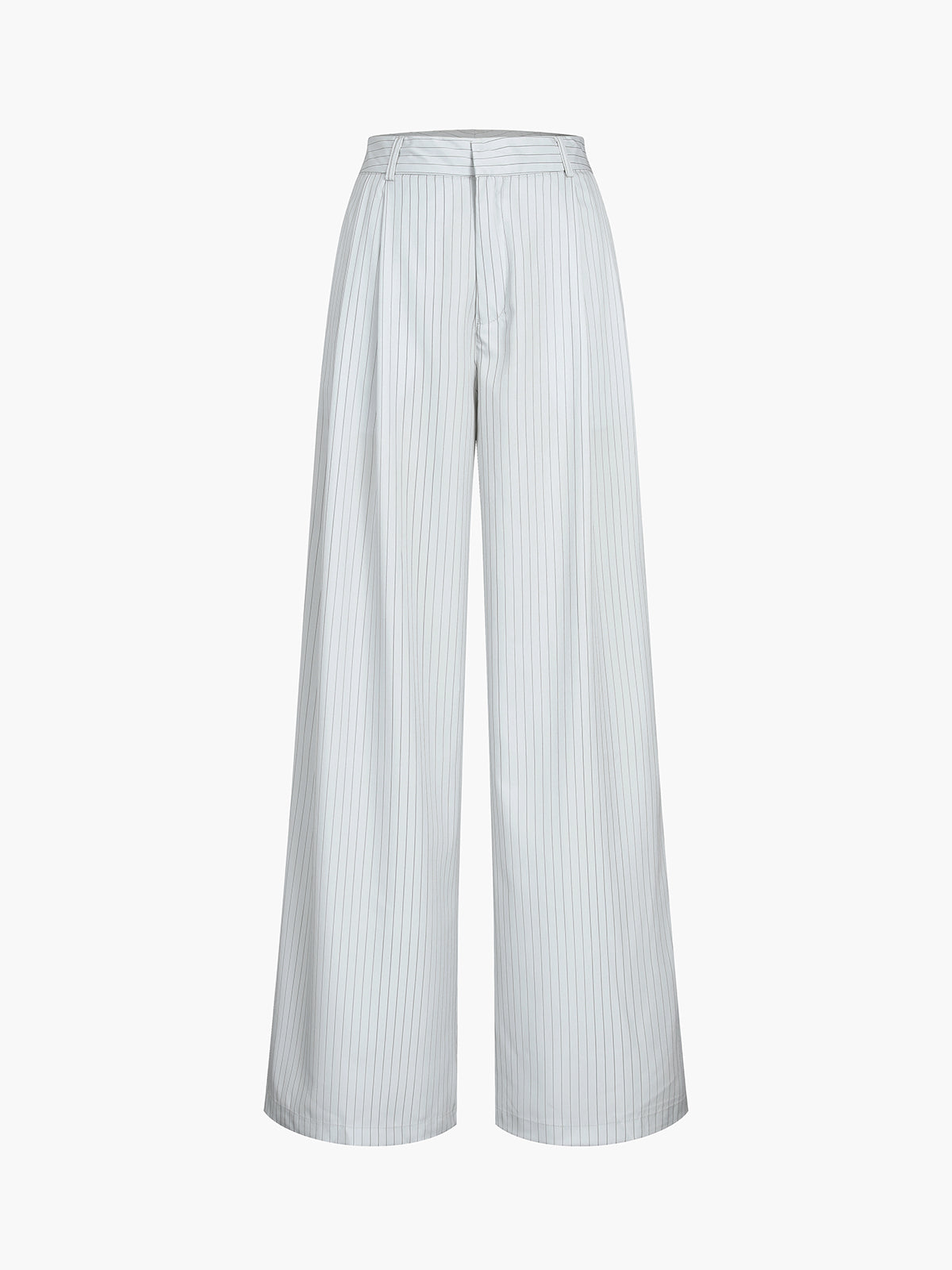 Pinstripe Wide Leg Pants