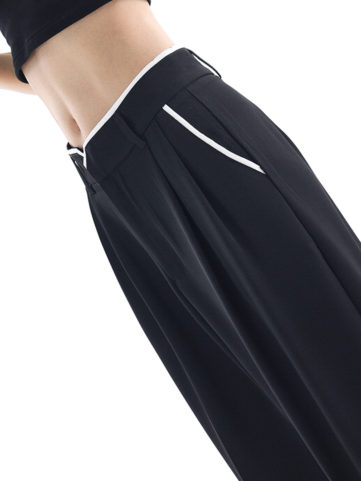 Break Free Notched Wide Leg Pants