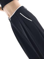 Break Free Notched Wide Leg Pants