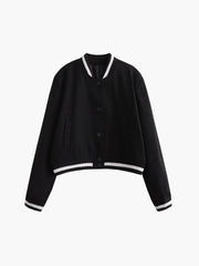 Living Easy Contrast Trim Bomber Jacket