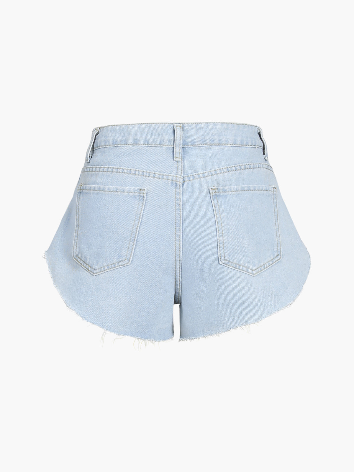 Double Layers Denim Shorts