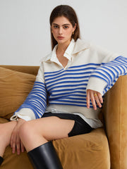 Sea Soul Stripe Oversized Sweater