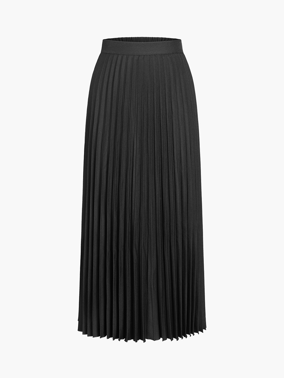 Pleat Maxi Skirt