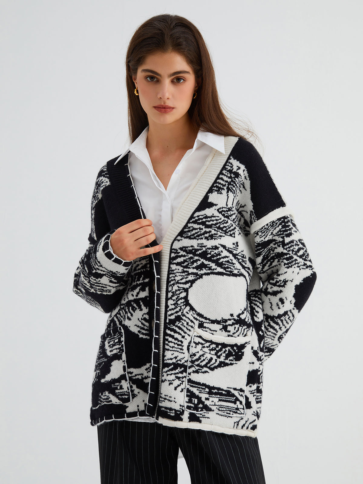 Dappled Shade Oversized Cardigan