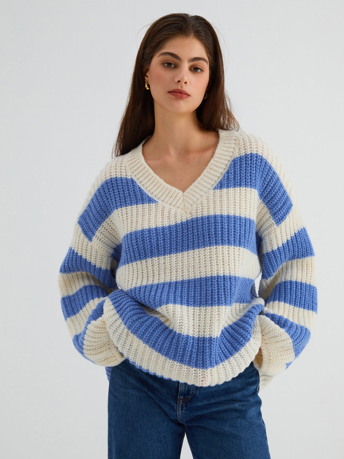 Sea Breeze Stripe Oversized Sweater