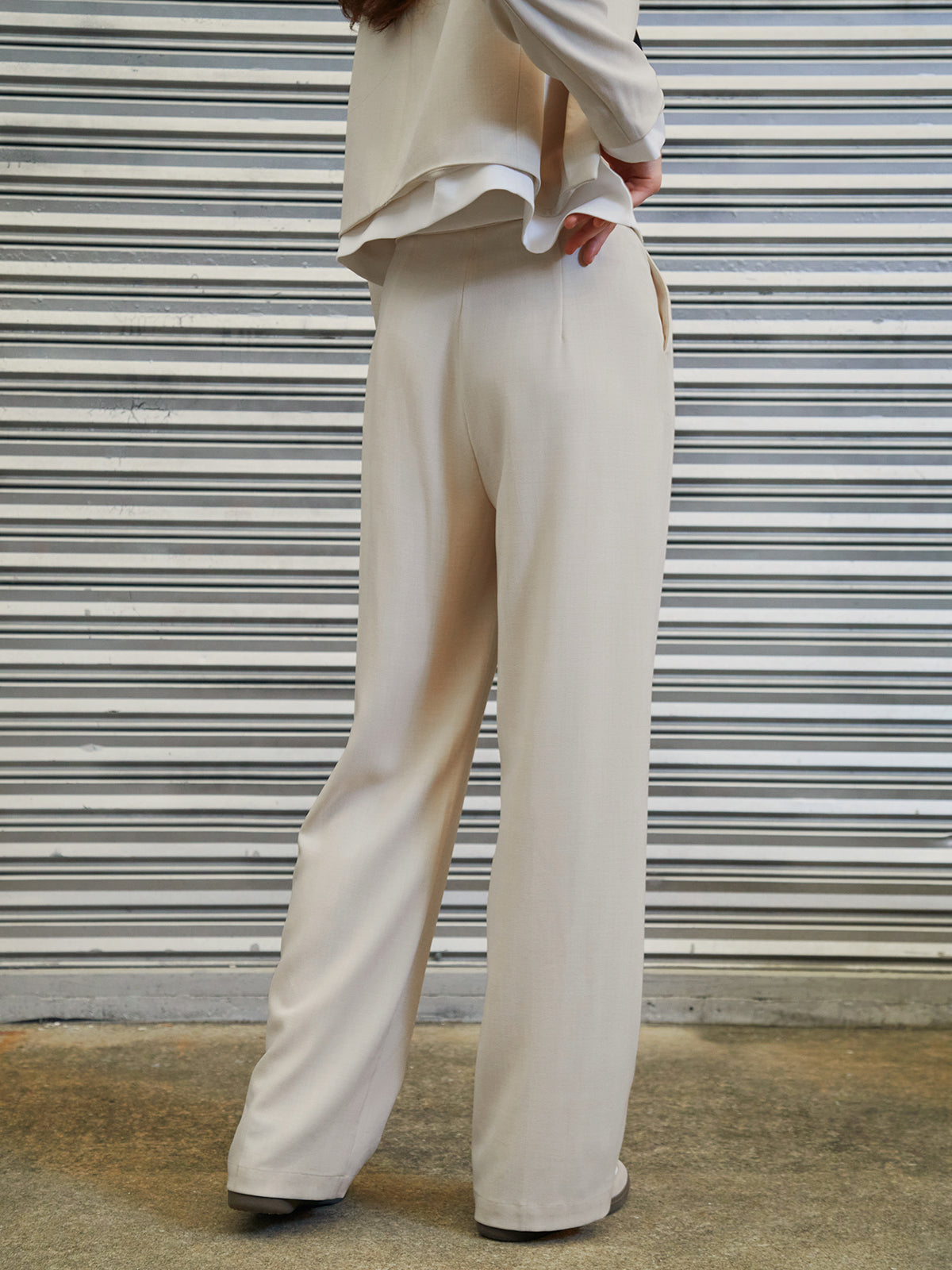 Release Me Fold Over Waistband Wide Leg Pants