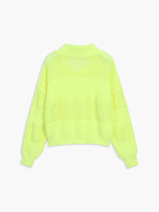 Lemonade Eyelet Polo Sweater