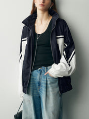 Detachable Hood Bomber Jacket