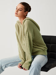 Sage Green Oversized Hoodie Sweater