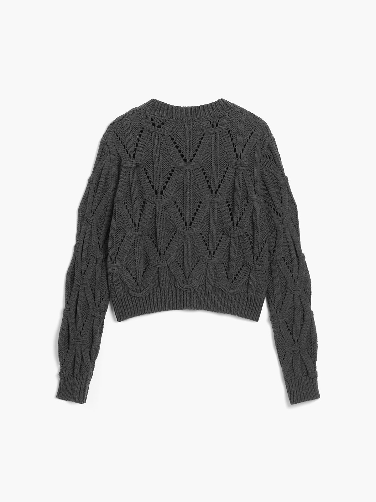 Coffee Run Cable Knit Sweater