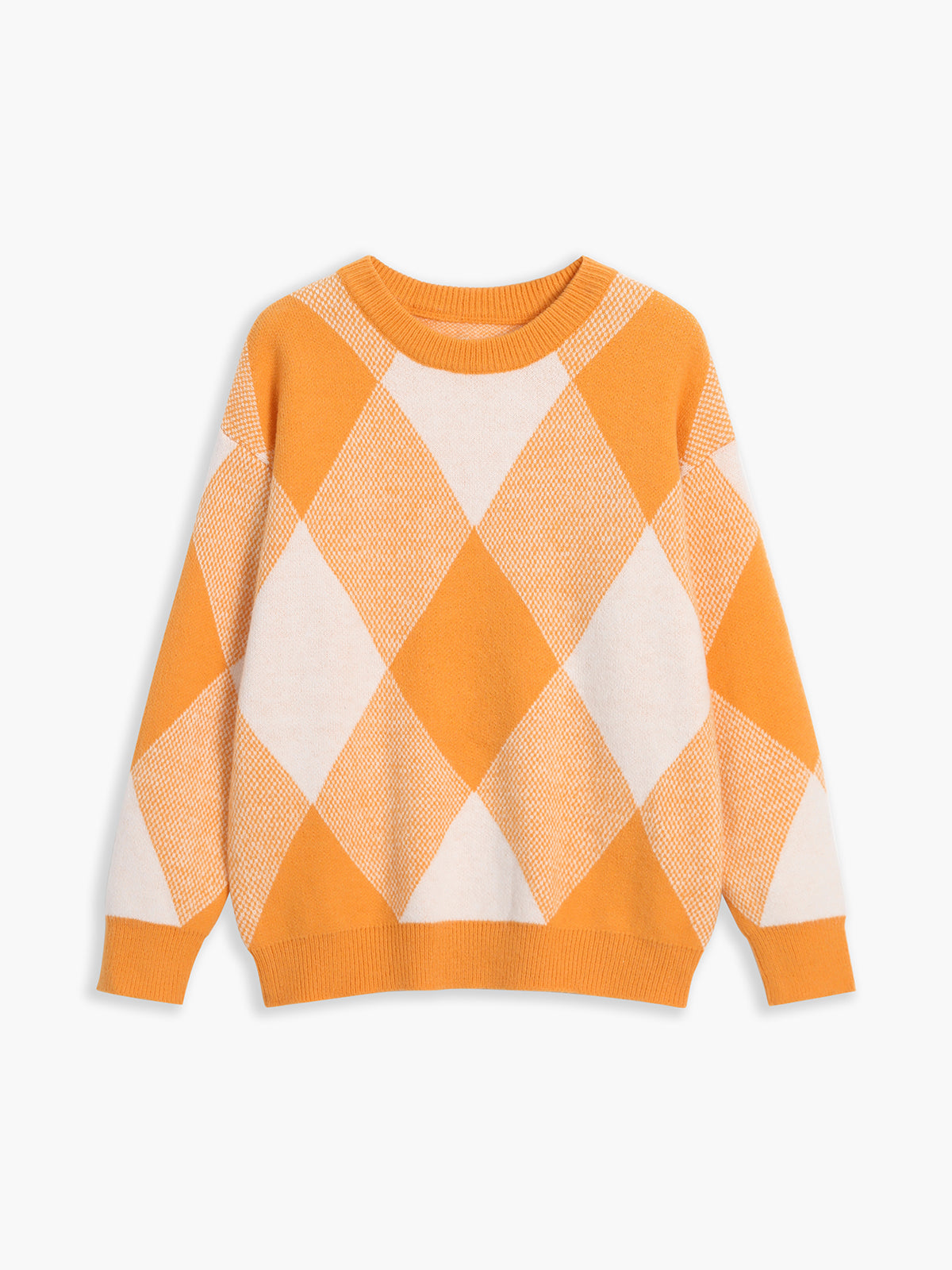 Vitamin C Checkered Sweater