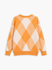 Vitamin C Checkered Sweater