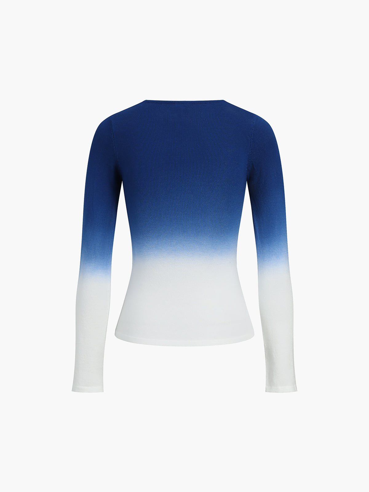 Ombre Sea Long Sleeve Knit Top