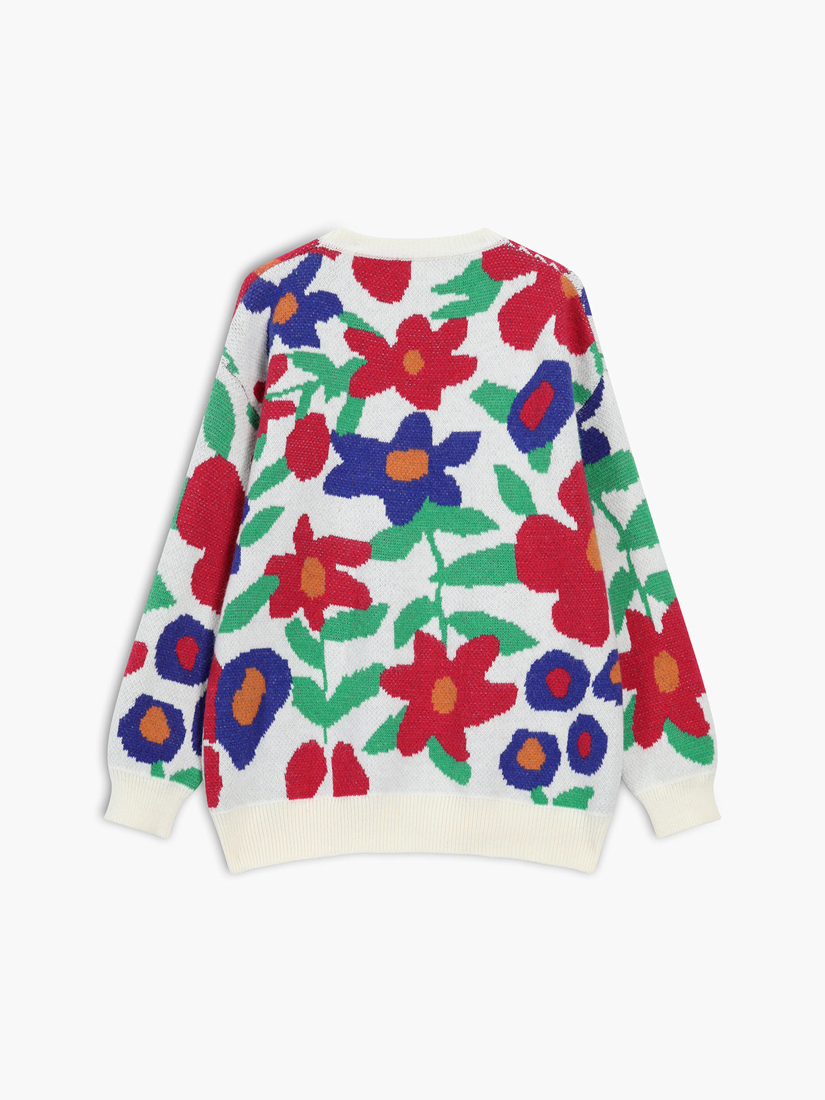 Floral Charm Oversized Sweater