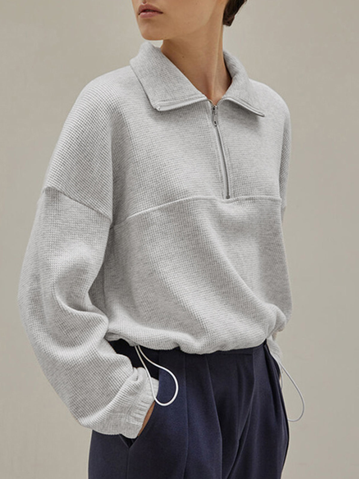 Utility Polo Sweatshirt