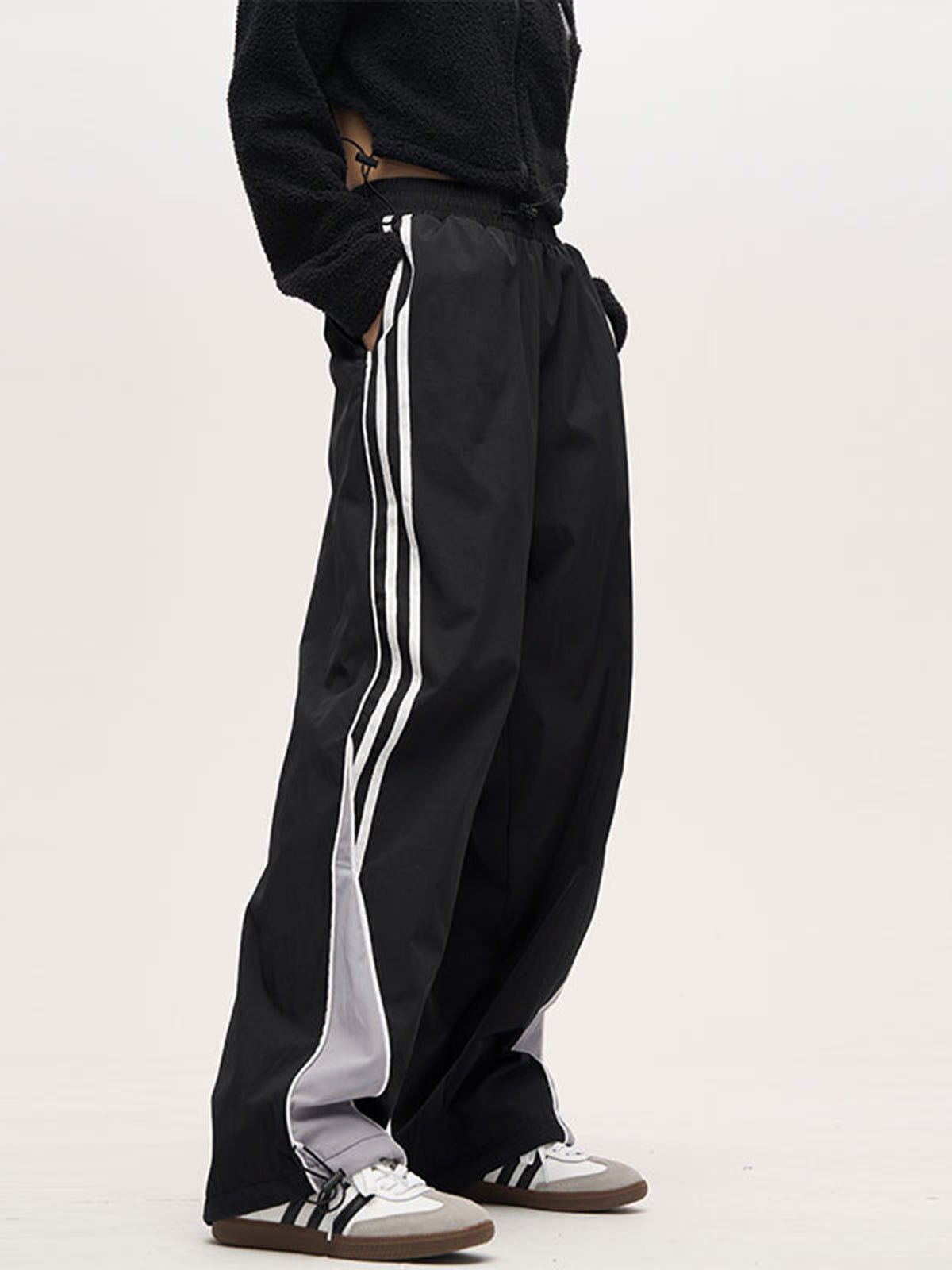 Shine On Pockets Parachute Pants