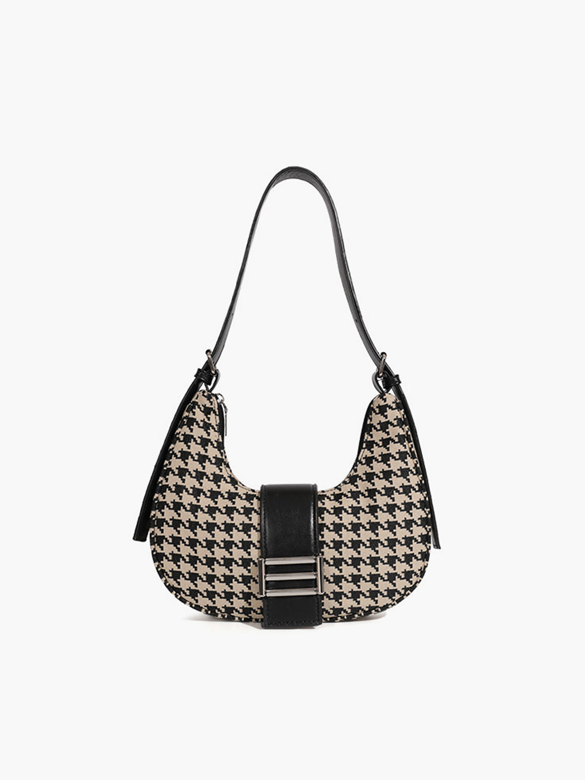 Houndstooth Flap Bag