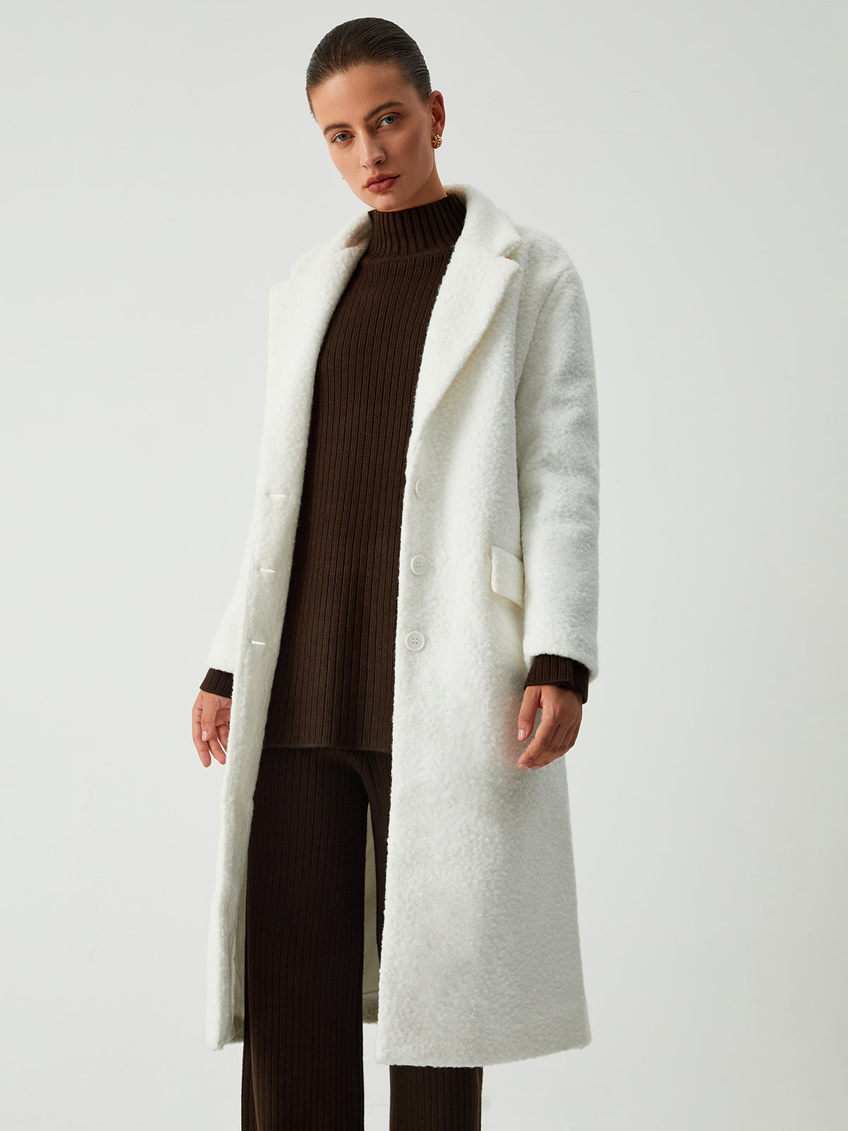 Needed You Fleece Trench Coat