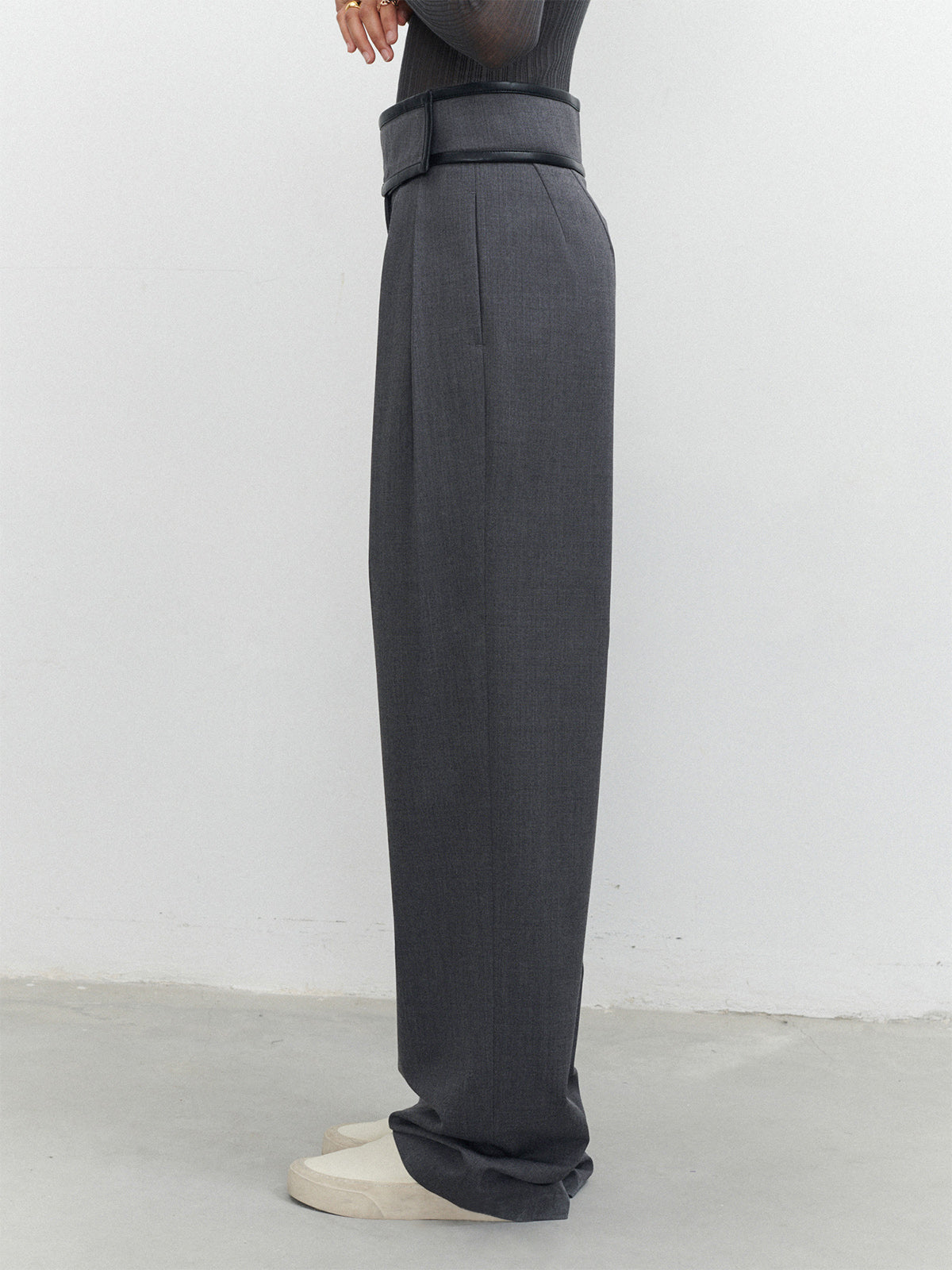 Hook-and-Loop Fastener Velcro Dress Pants