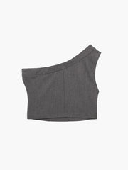 Leisure One Shoulder Crop Top