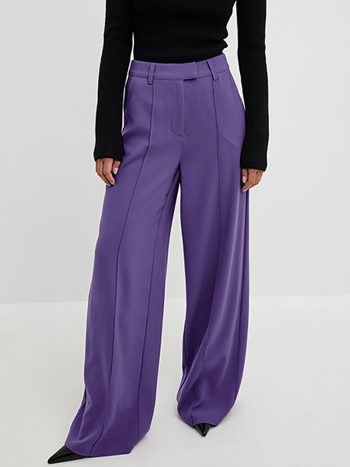 Lavender Wide Leg Pants