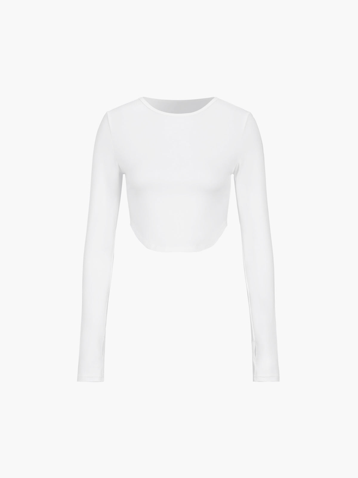 Minimalism Long Sleeve Crop Shirt