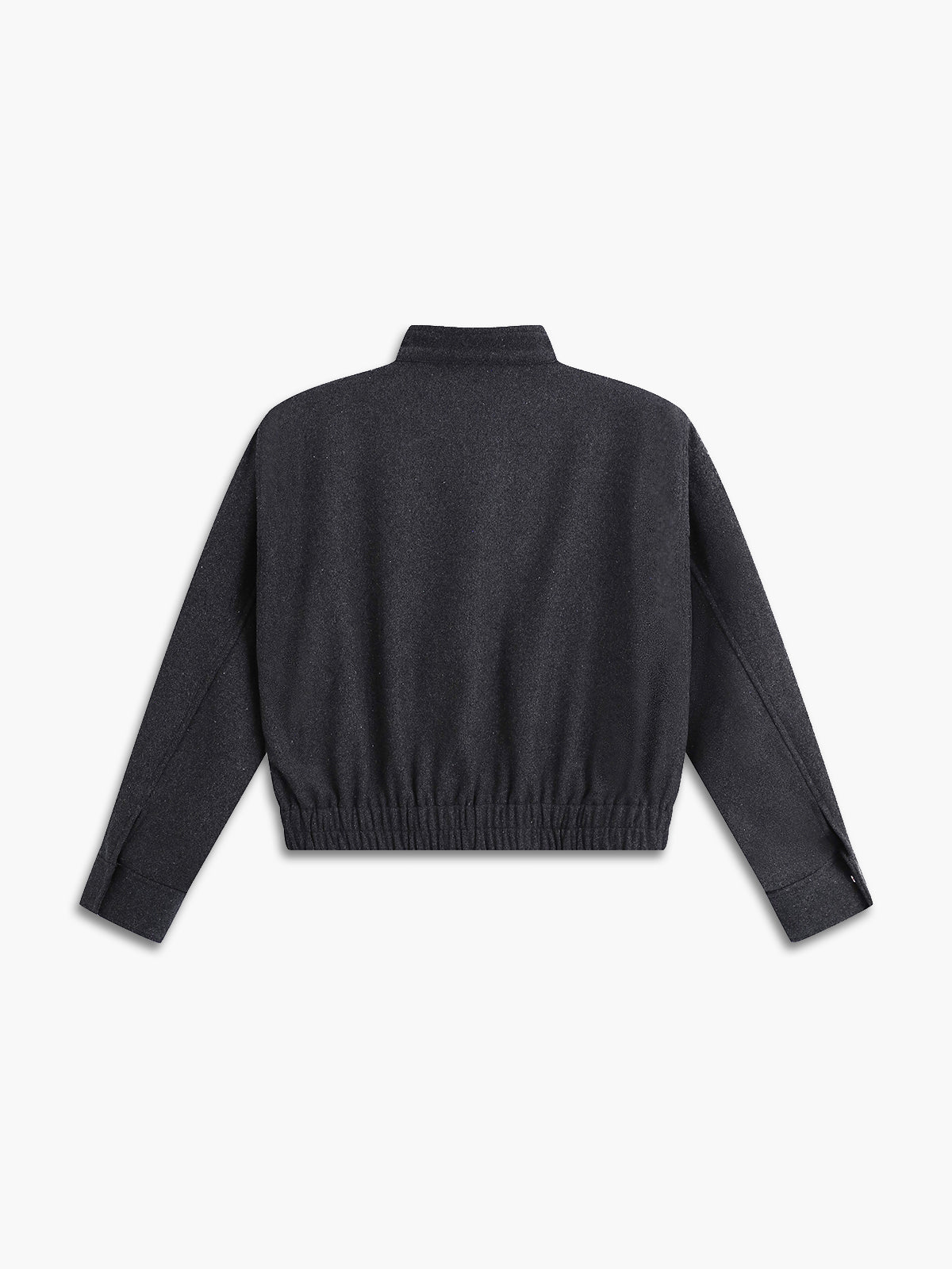 Notable Mentions Woven Mock Neck Jacket