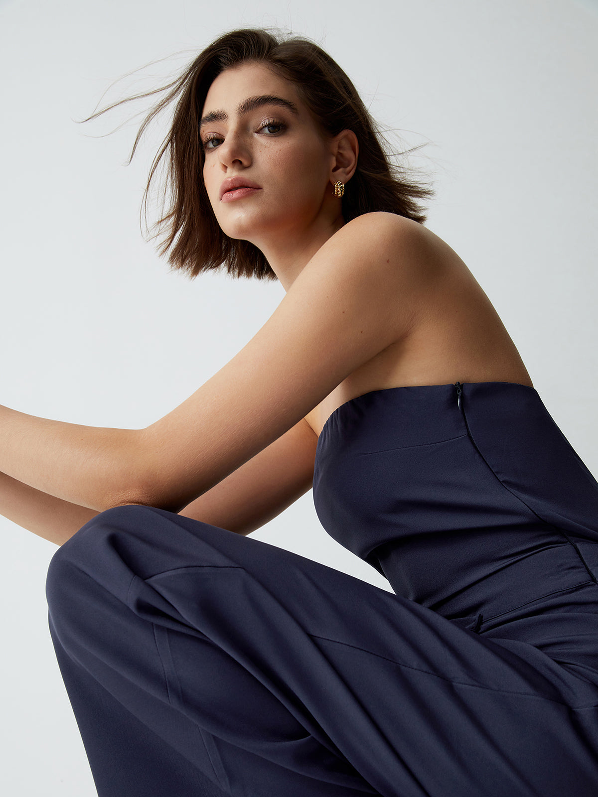 Essential Asymmetric Layered Tube Jumpsuit