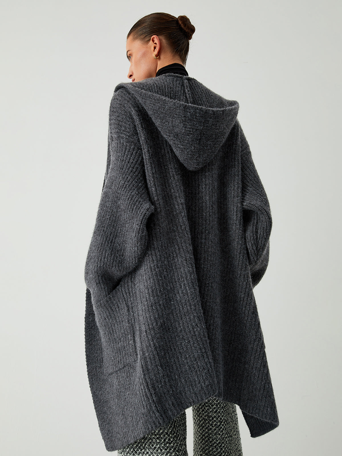 Hidden Feelings Hooded Long Cardigan