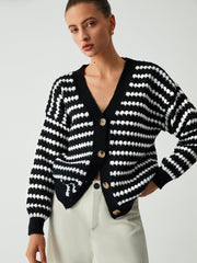 Unspoken Desire Stripe Cardigan