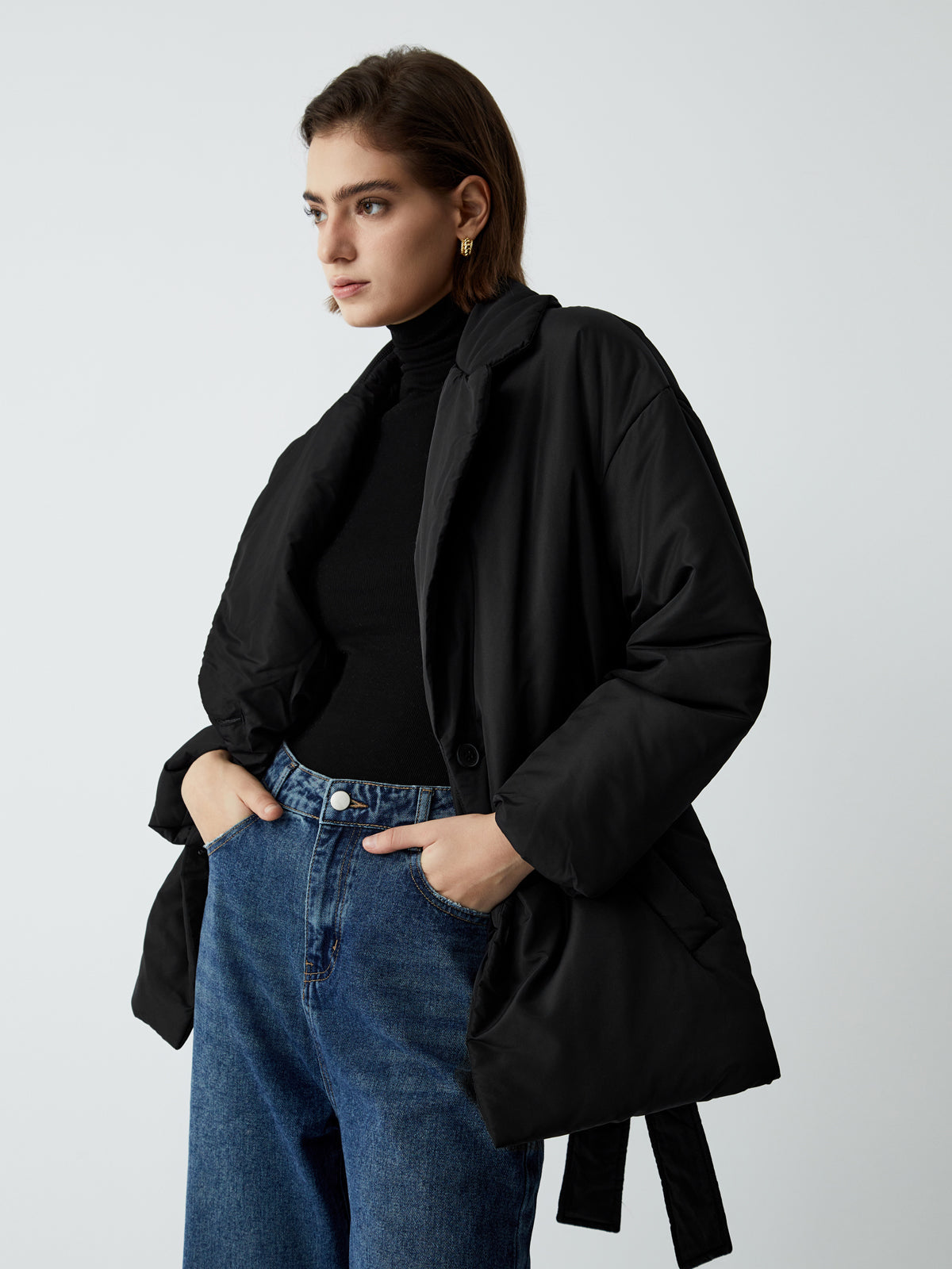 Essential Quilted Belted Coat