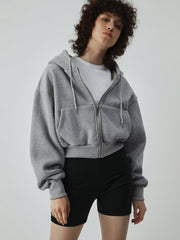 Athleisure Crop Hoodie