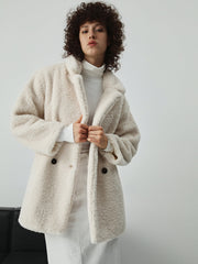 Faux Fur Open Collar Jacket