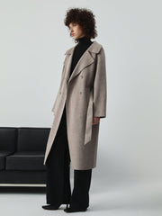 Utility Longline Wool Blend Trench Coat