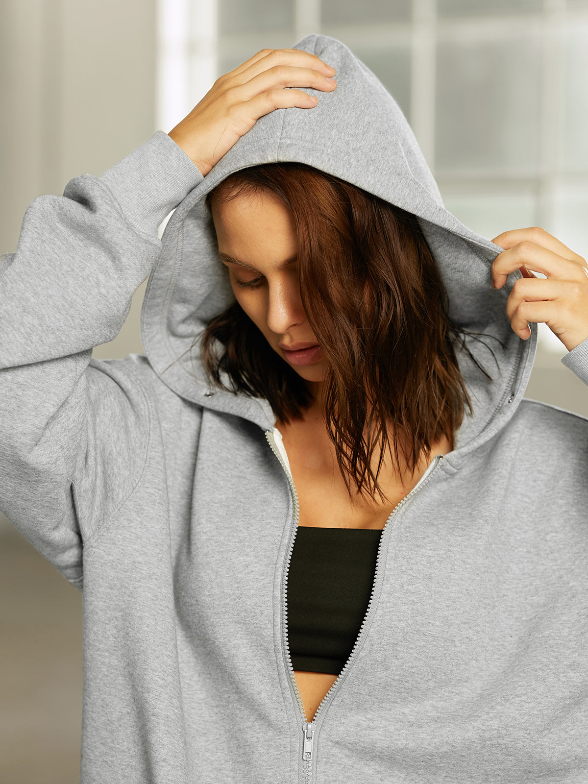 Oversized Everyday Zip Up Hoodie